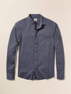 Coastline Knit Shirt - Twilight Houndstooth
