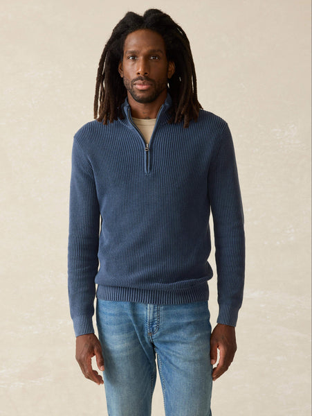 [人気]SATUR★(MAN) Button Up Sailor Half Knit Zip-up★ニット Button Up Sailor Half Knit Zip-up - Charcoal | ファッション