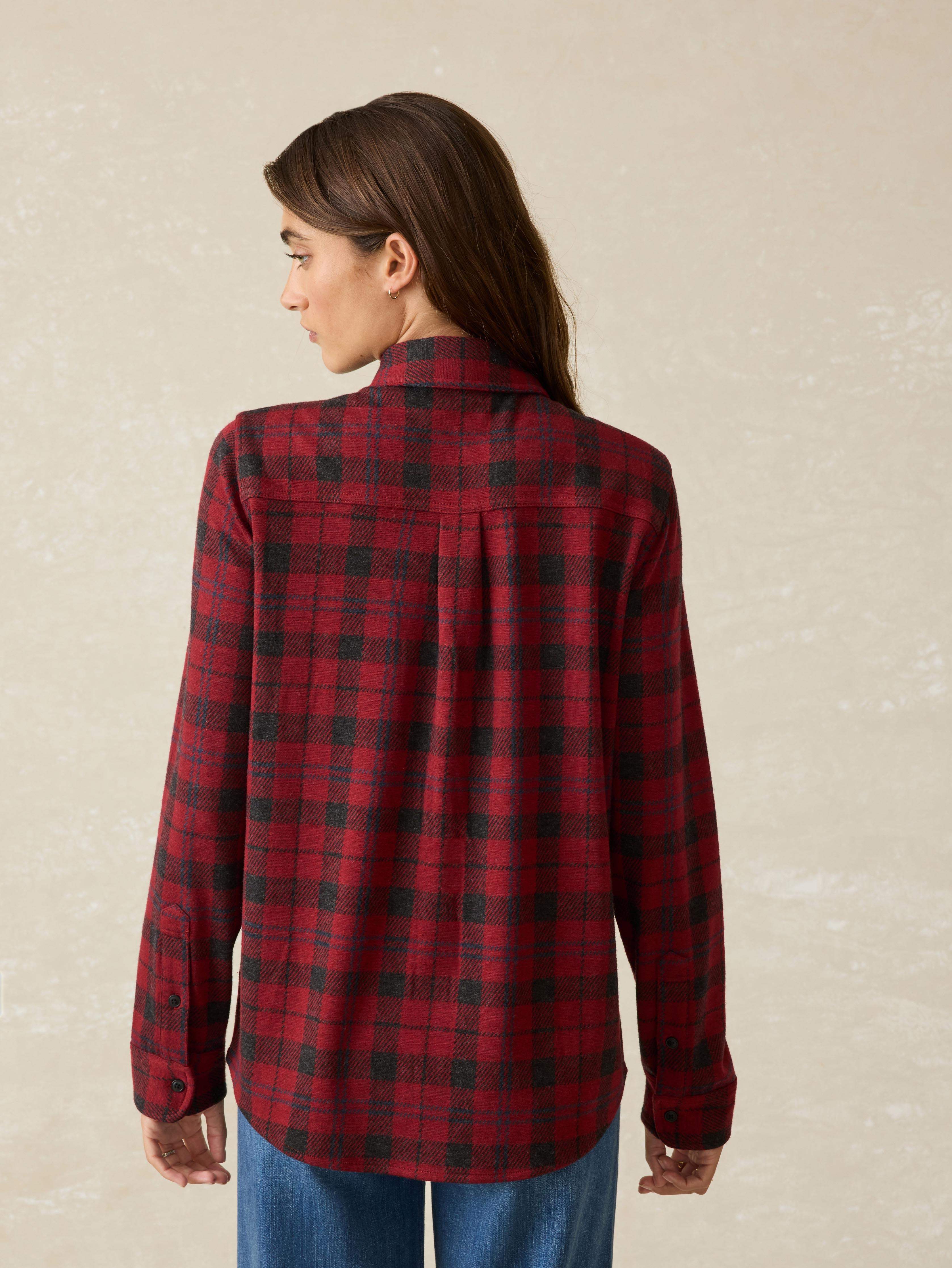 Legend™ Sweater Shirt - Cherry Creek Plaid