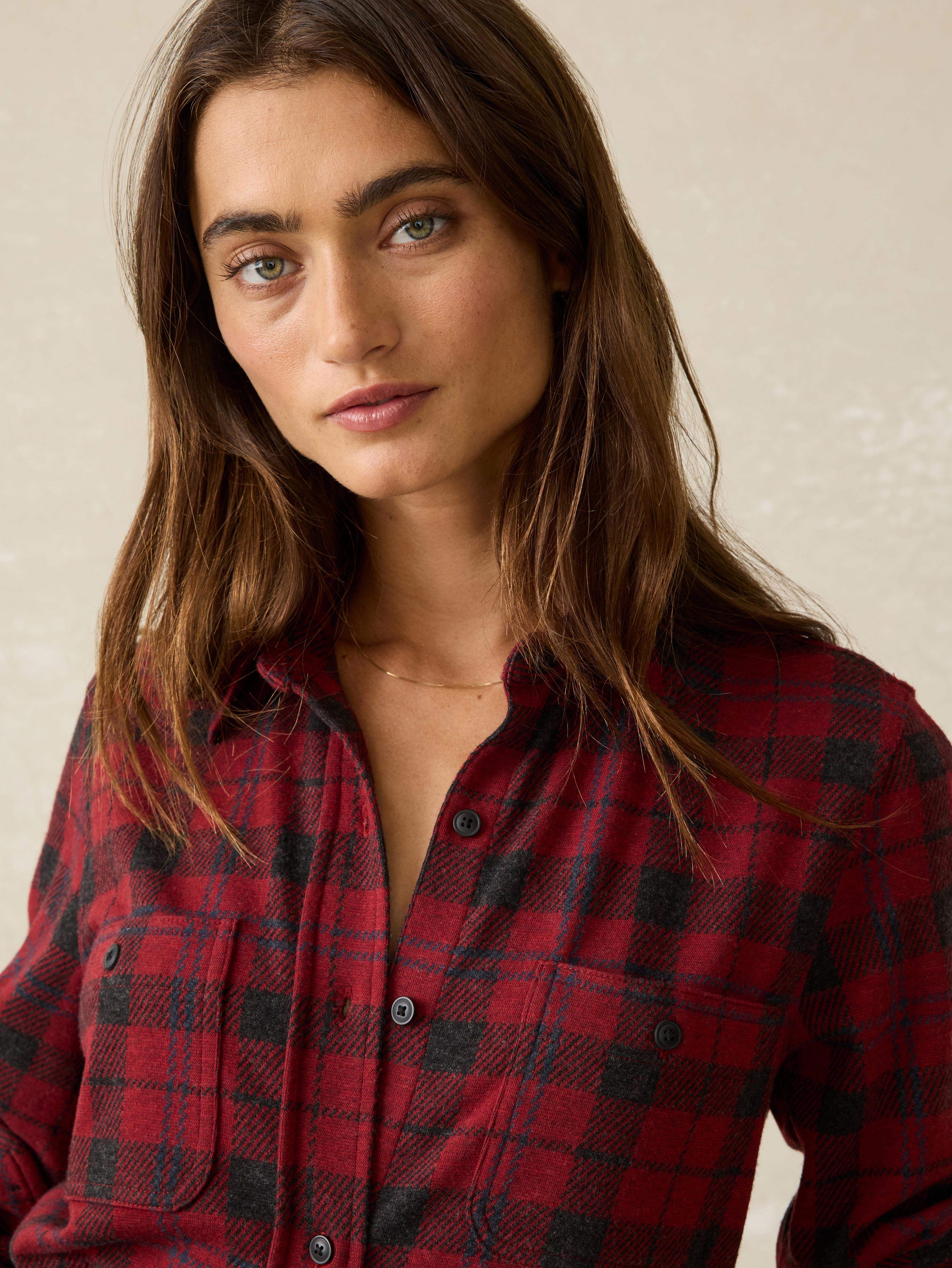 Legend™ Sweater Shirt - Cherry Creek Plaid