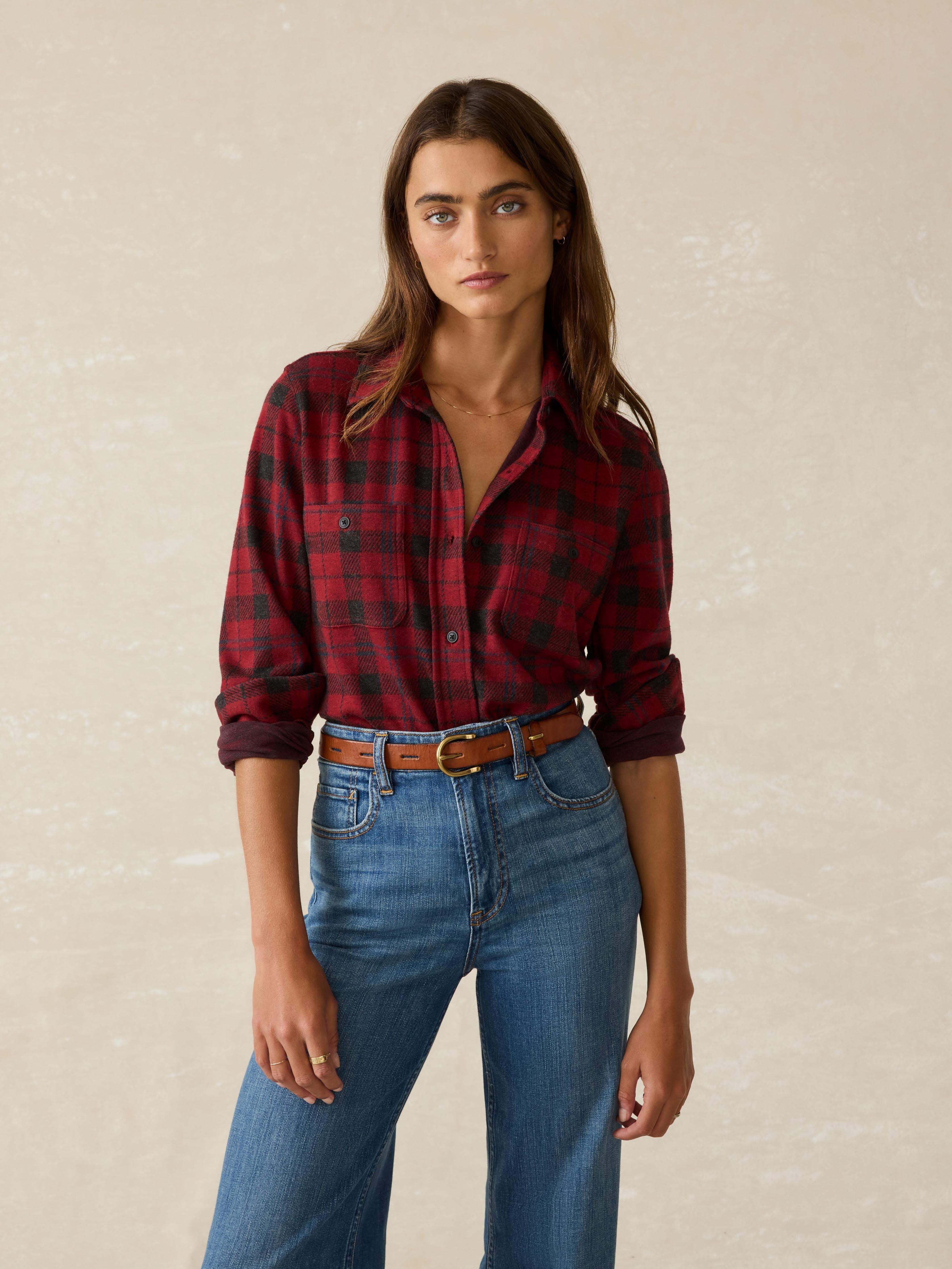 Legend™ Sweater Shirt - Cherry Creek Plaid