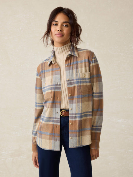 Faherty  レジェンド Sweater Shirt レディース シャツ トップス Amelia Plaid Legend™ Classic Sweater Shirt - Amelia Plaid | Faherty Brand