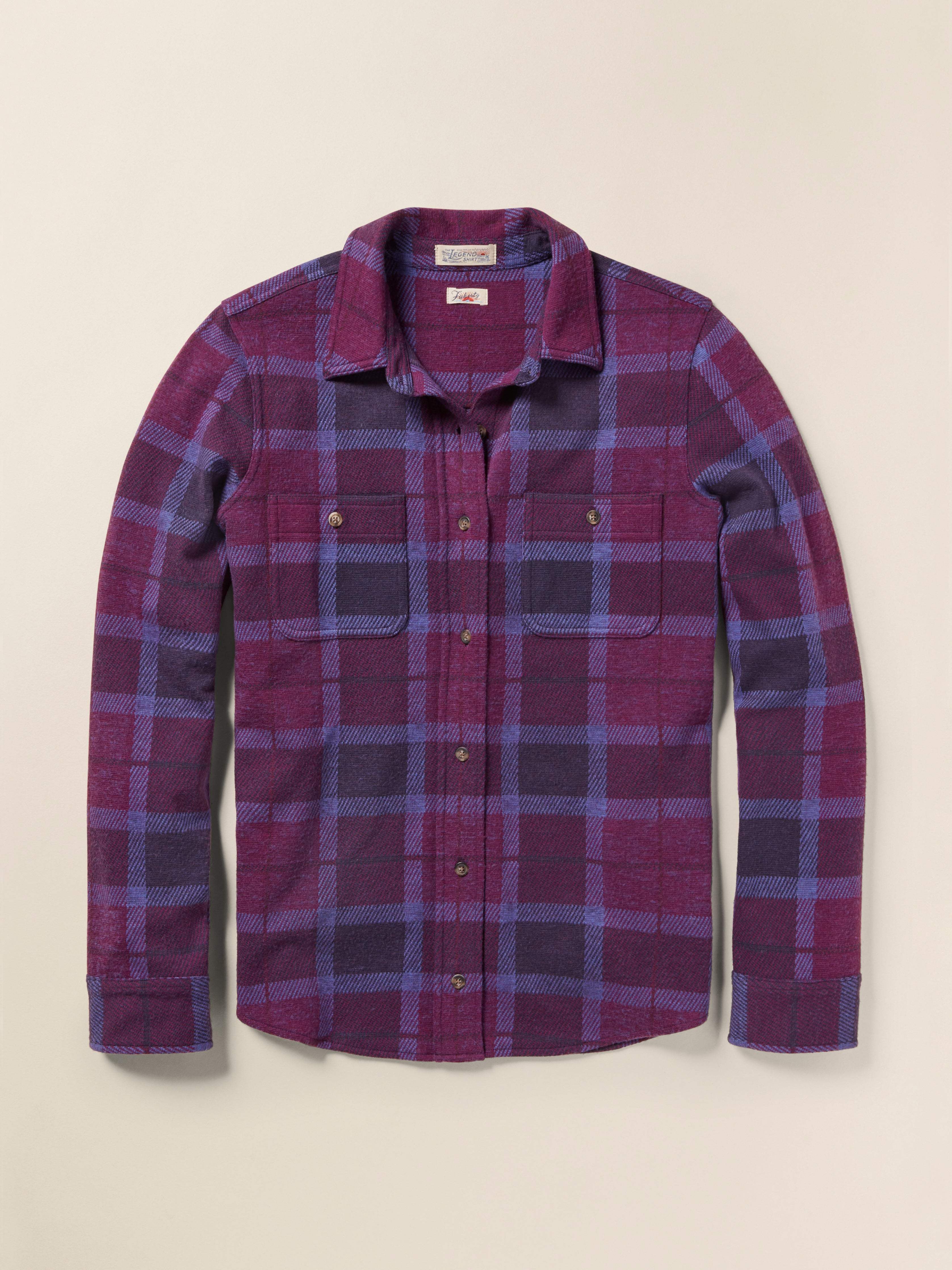 Legend™ Sweater Shirt - Snowberry Plaid