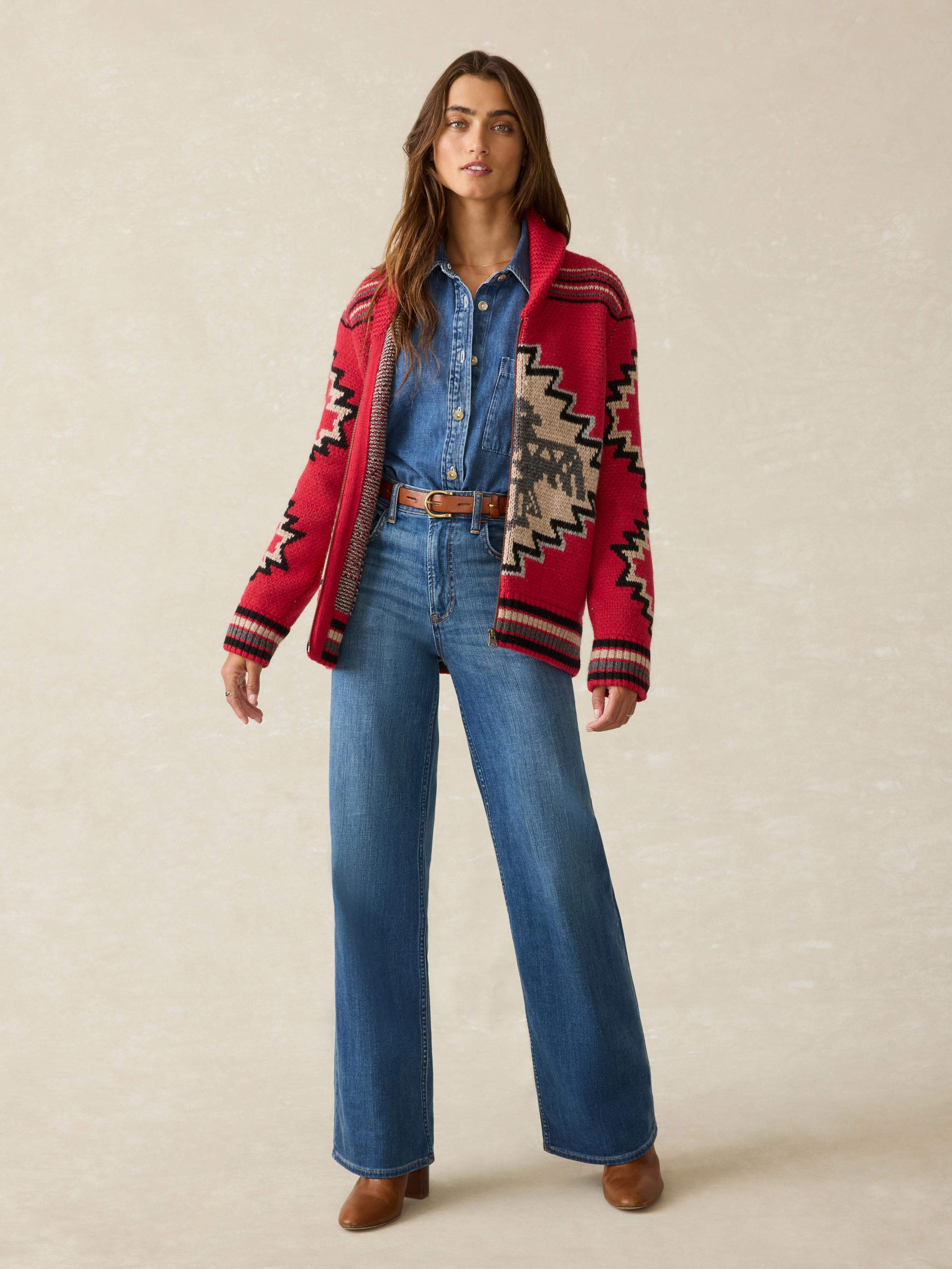 Steven Paul Judd Thunderbird Cardigan - Red