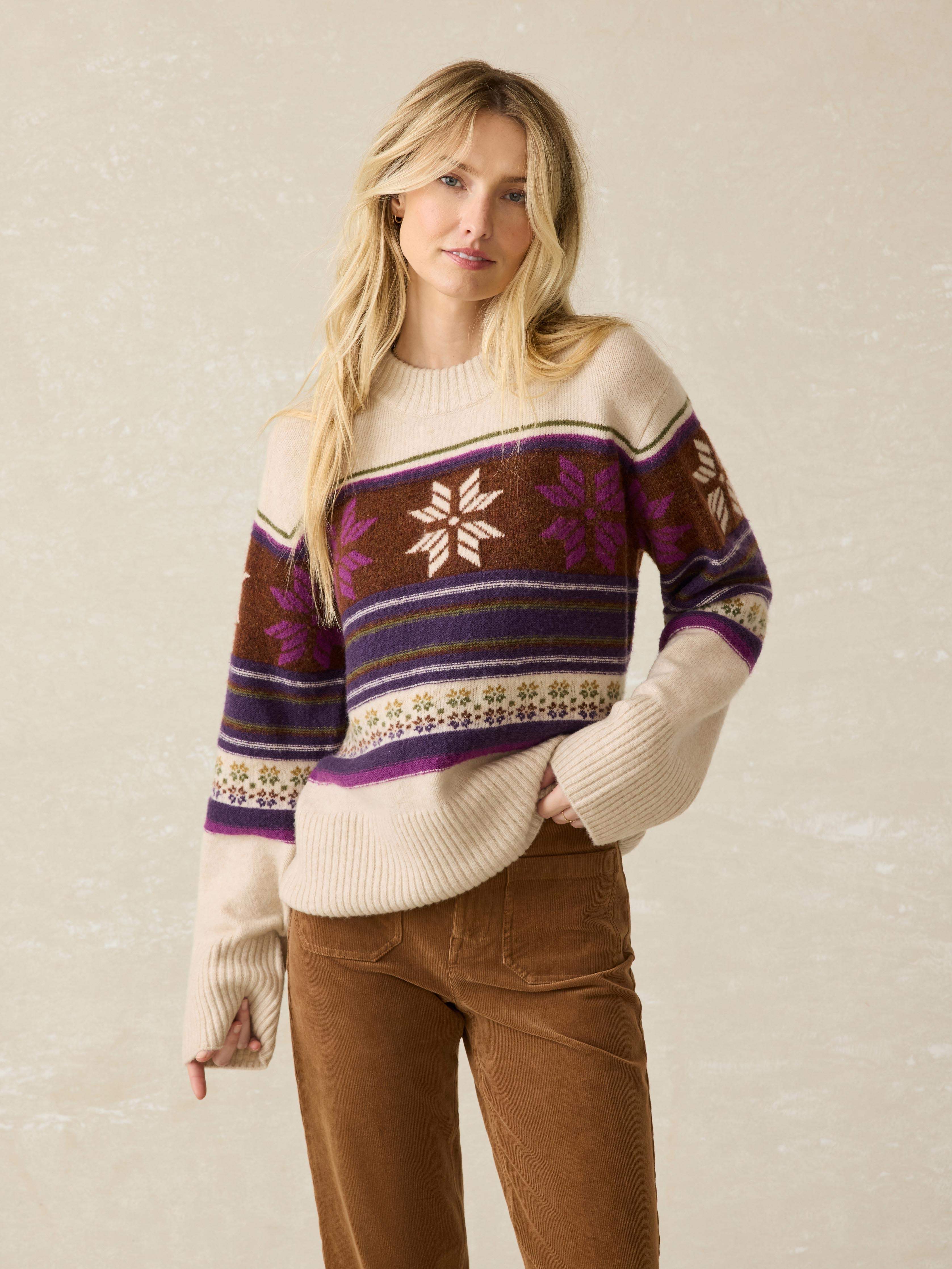 Snowdrift Sweater - Multi Snowflake