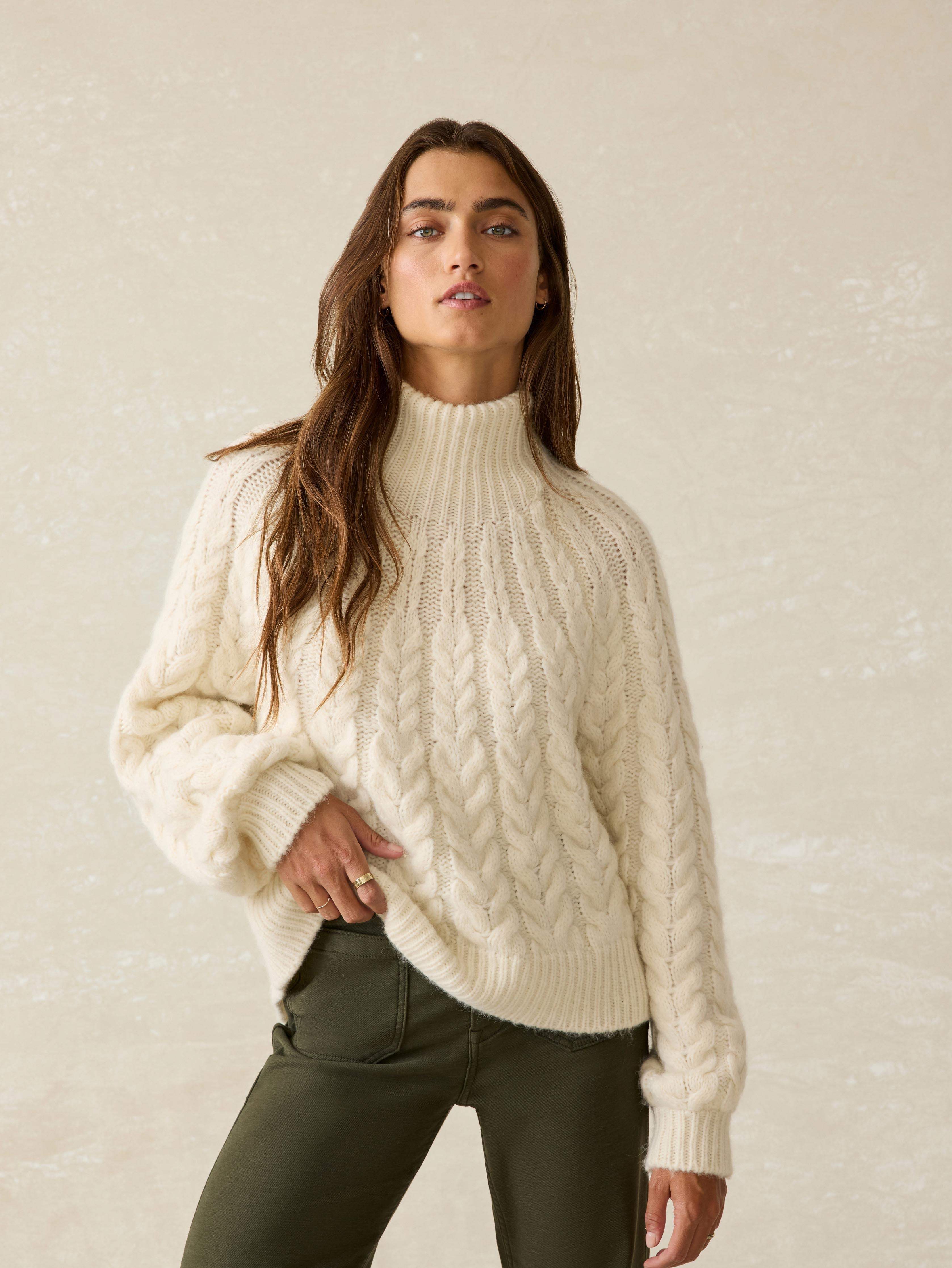 Frost Cableknit Sweater - Cream