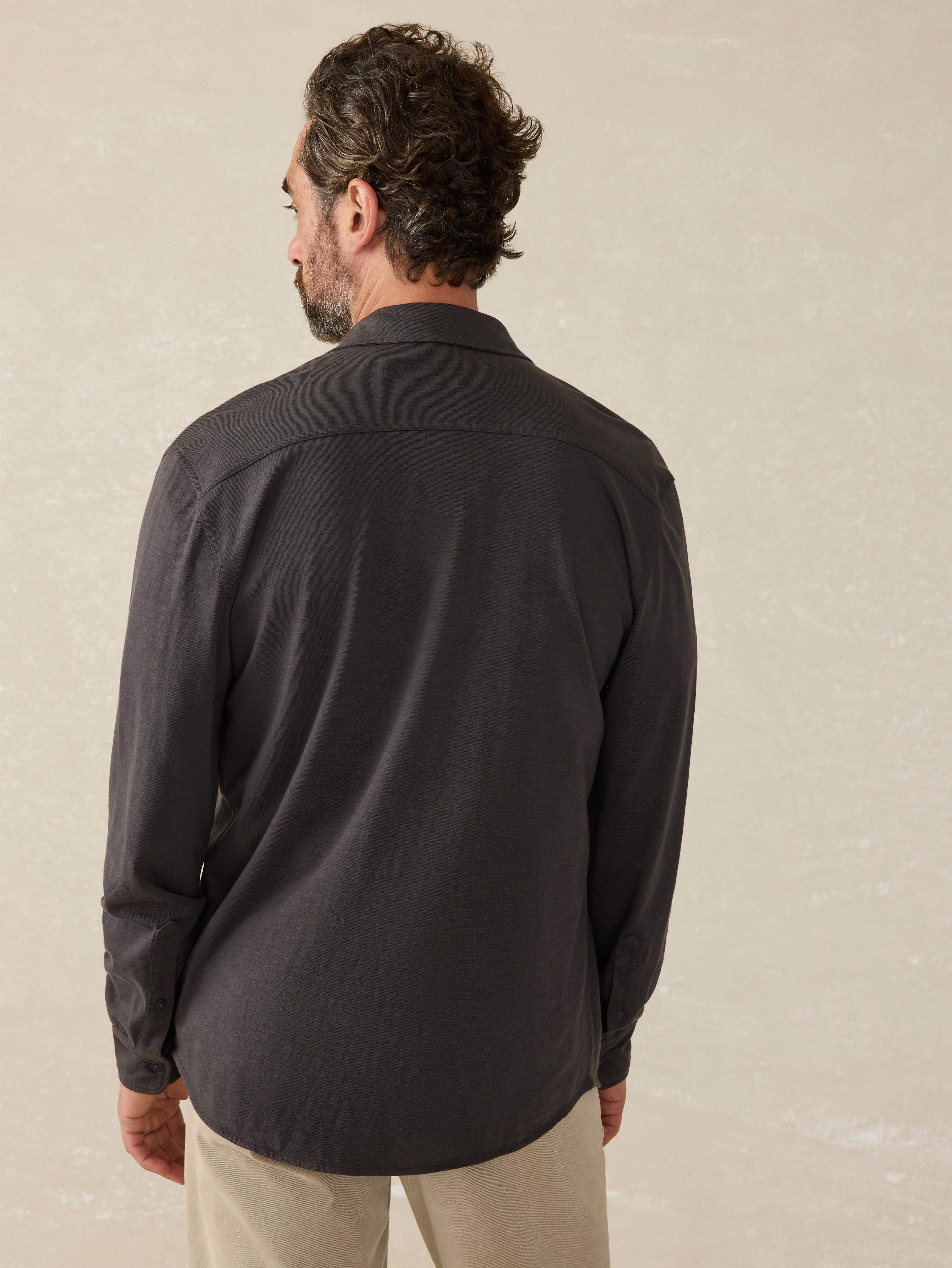 Sunwashed Knit Shirt - Washed Black