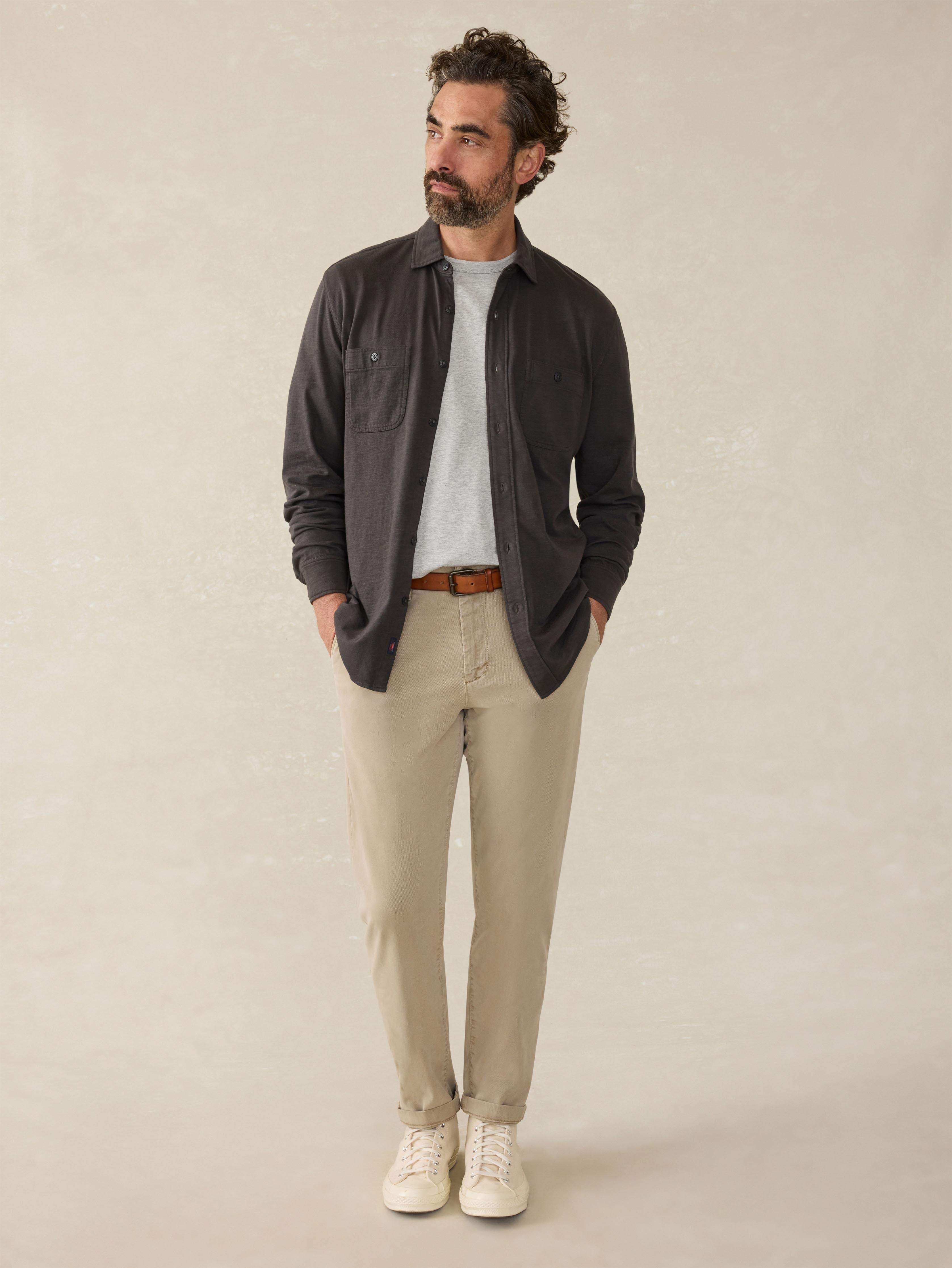 Sunwashed Knit Shirt - Washed Black