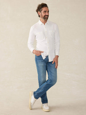 Sunwashed Knit Shirt - White