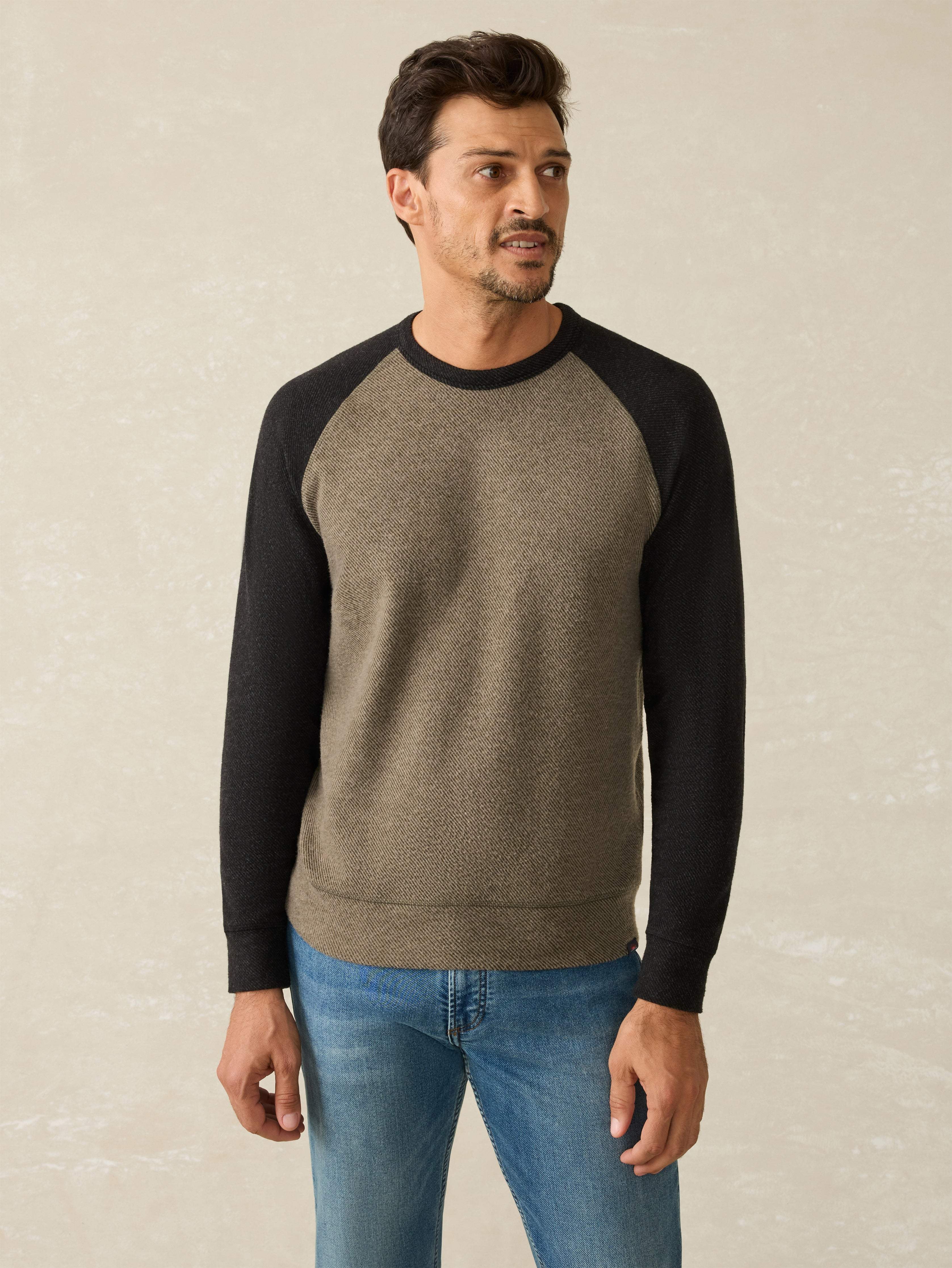 Legend™ Baseball Sweater Crew - Mossy Charcoal