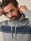 Legend™ Sweater Hoodie - Fossil Grey Surf Stripe
