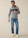 Legend™ Sweater Hoodie - Fossil Grey Surf Stripe