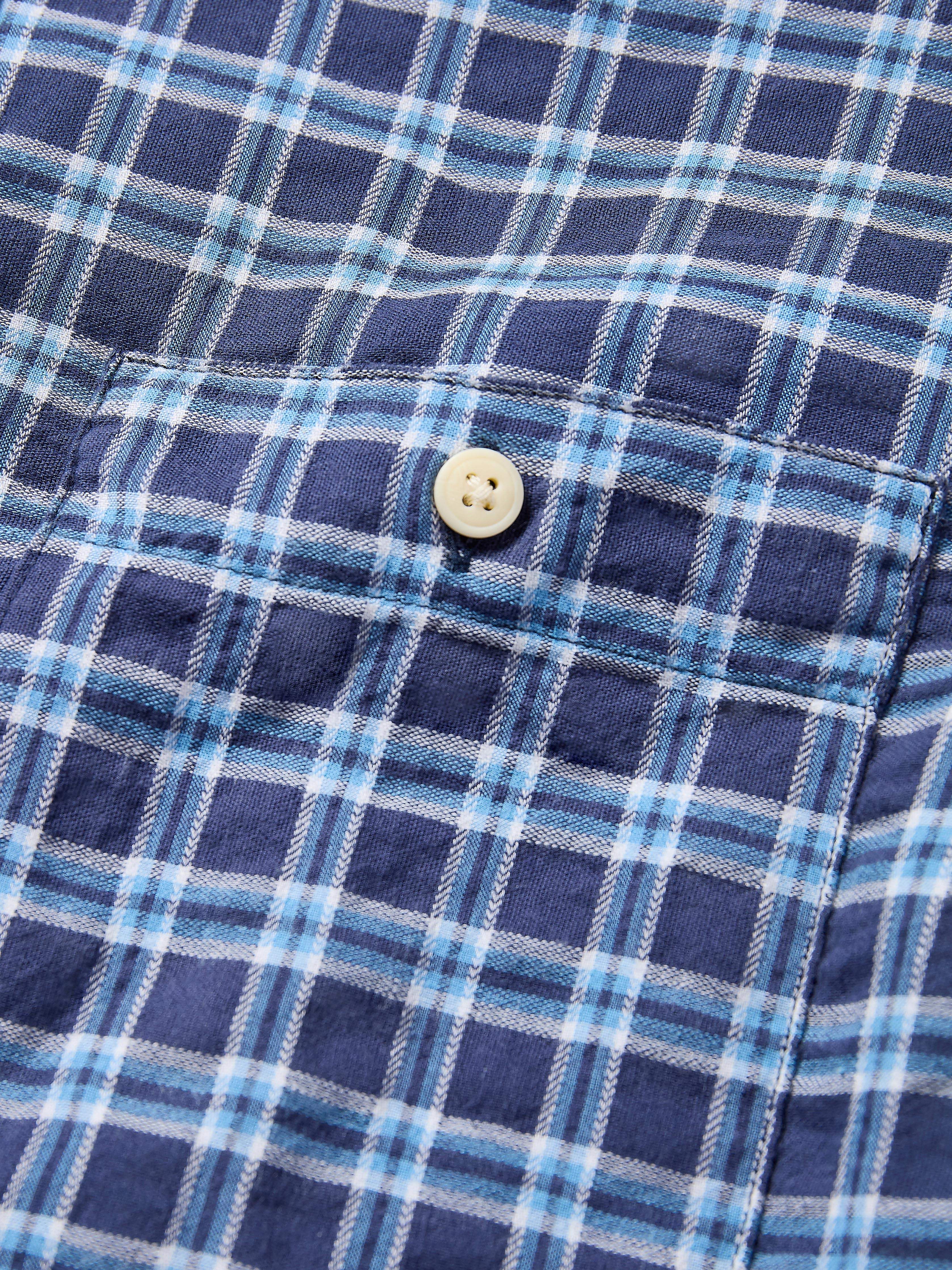 Delray Shirt - Navy Vista Plaid