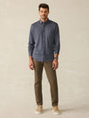 Coastline Knit Shirt - Twilight Houndstooth