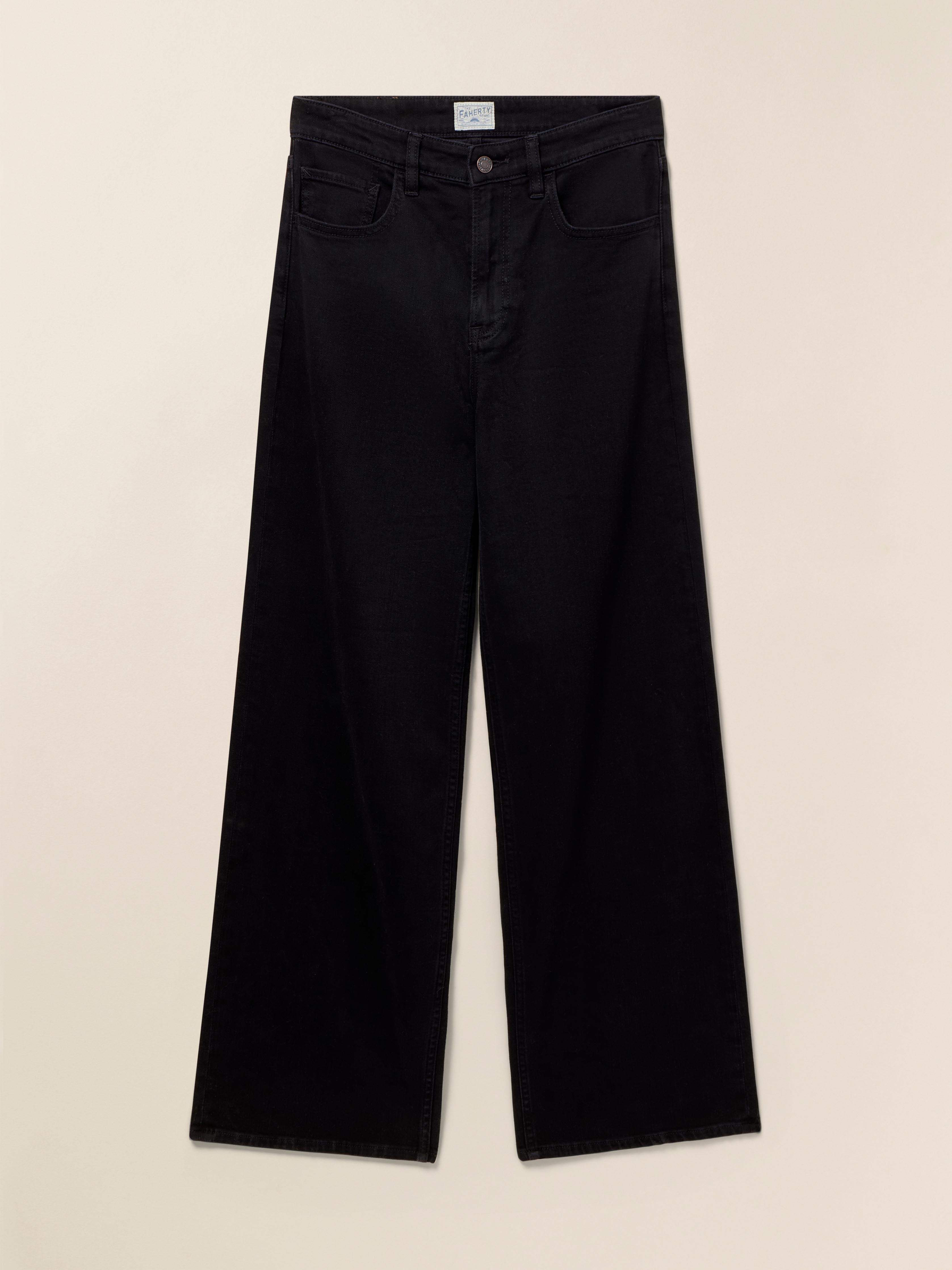 【PORTERNA】Balti Velvet Washing Brushed Wide Jeans PORTERNA】Balti Velvet Washing Brushed Wide Jeans