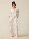 Cloud Henley Pajama Pant Set - Sun Valley Palms