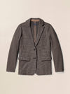 Inlet Knit Tweed Blazer - Mocha Mountain Houndstooth