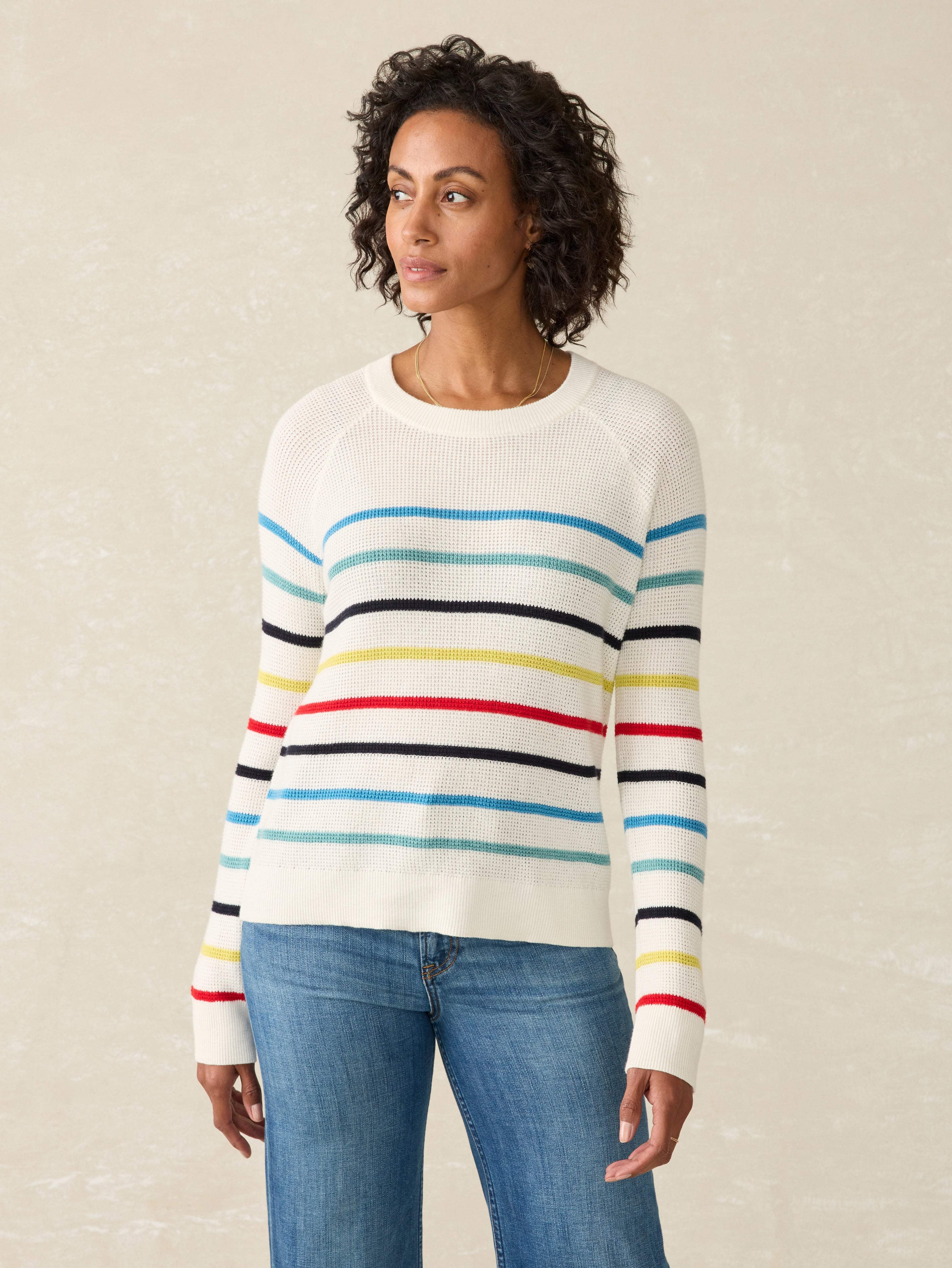 Throwback Crewneck - Maribel Stripe