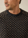 Donegal Crew Sweater - Charcoal Birdseye Marl