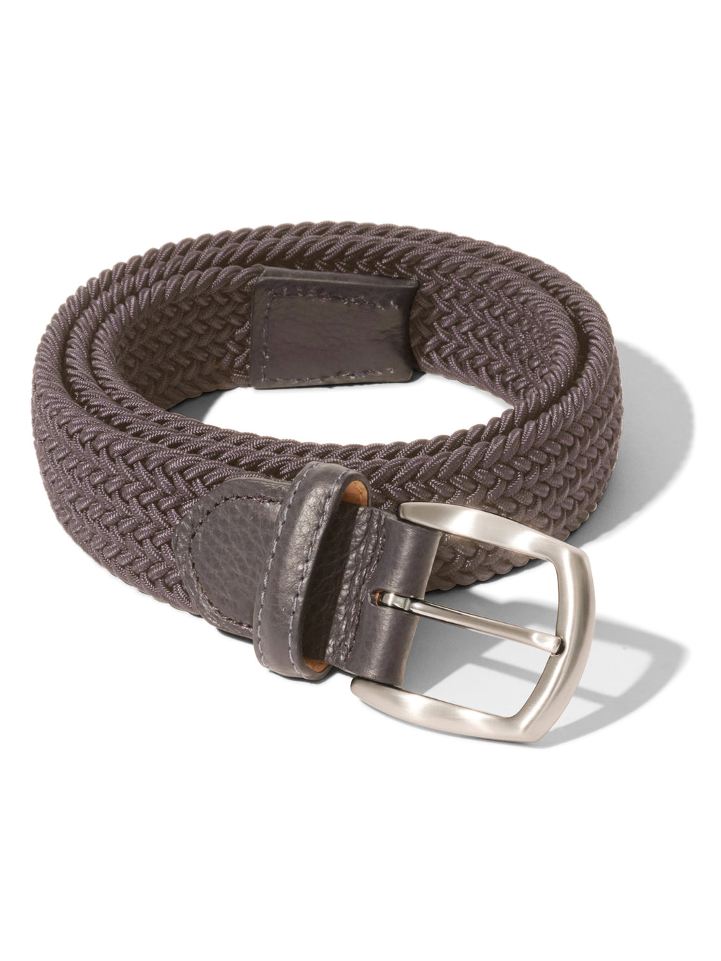 Pebble Beach Solid Braided Stretch Belt