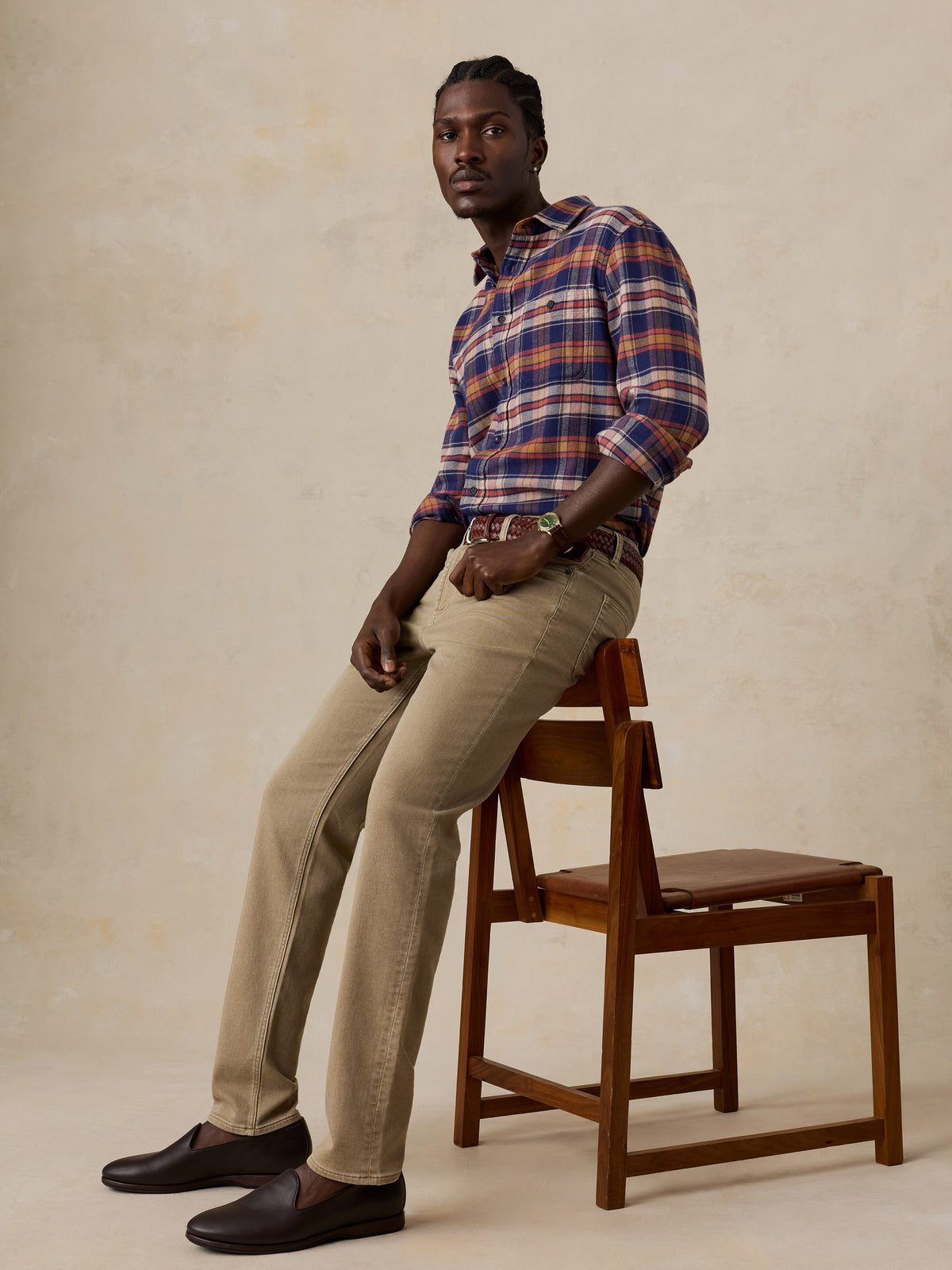 Stretch Terry 5-Pocket Pant - Desert Khaki, image 3 of 5