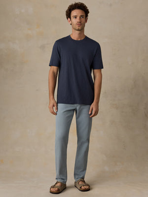 Stretch Terry 5-Pocket Pant - Bay Blue