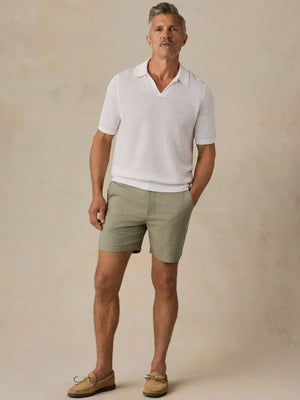 Movement™ Linen Drawstring Short - Sage Cliff