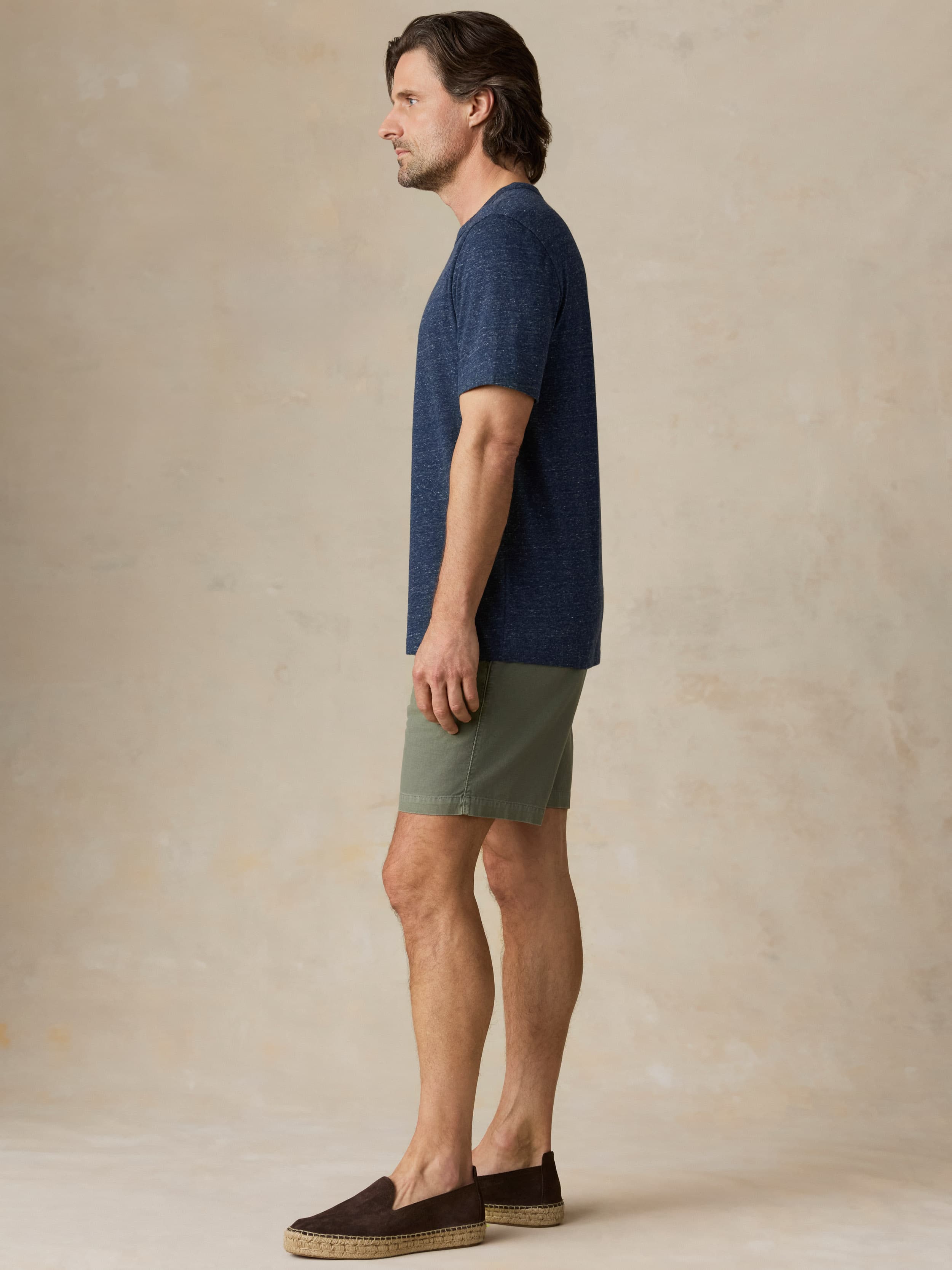  | Essential Drawstring Short - Desert Olive | Faherty Brand