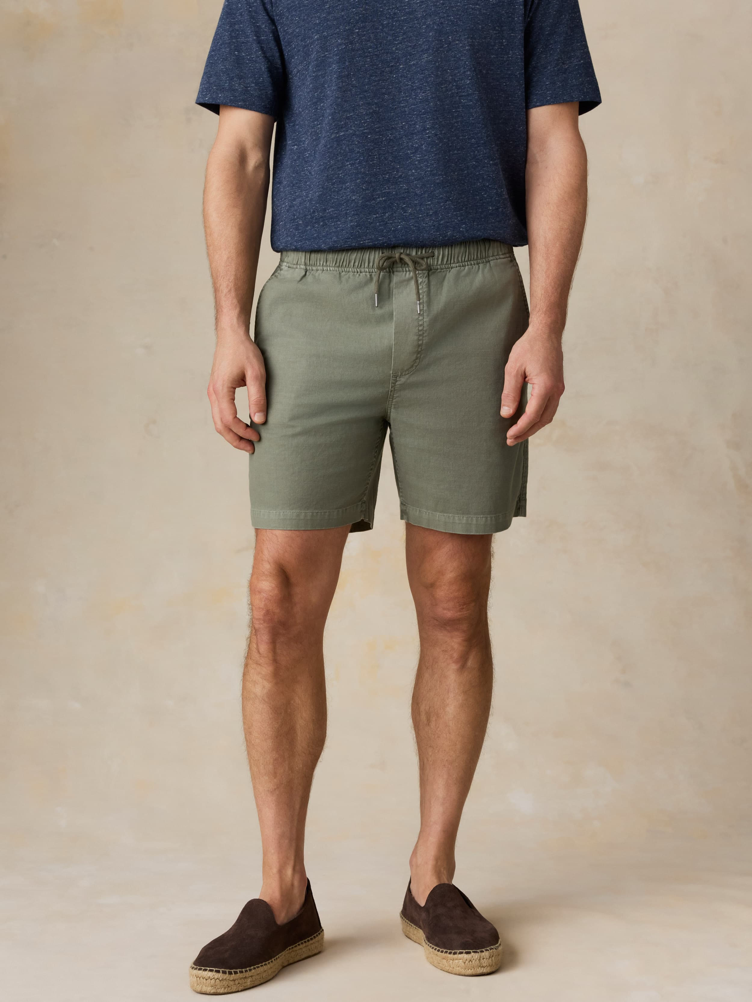  | Essential Drawstring Short - Desert Olive | Faherty Brand