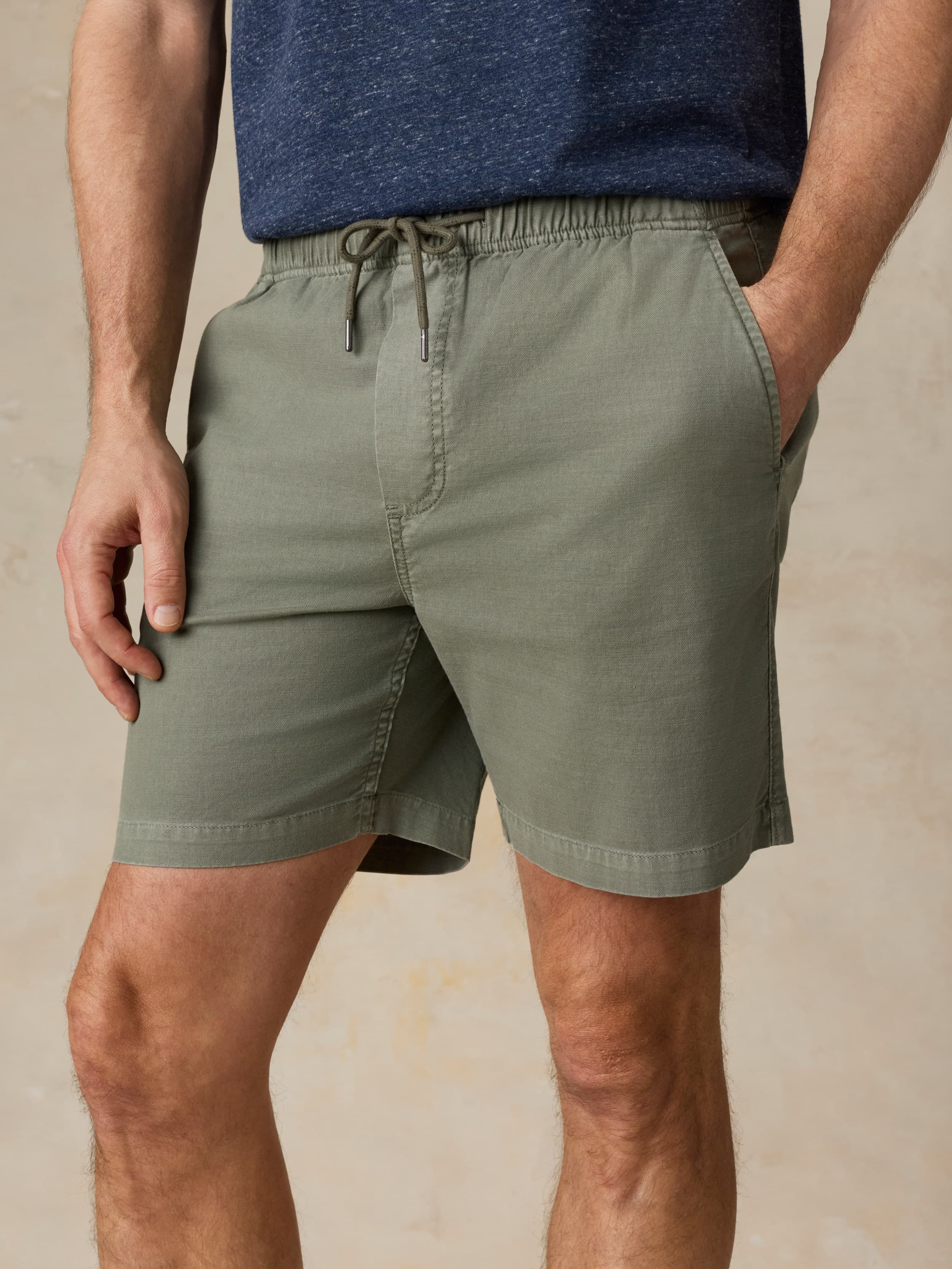  | Essential Drawstring Short - Desert Olive | Faherty Brand
