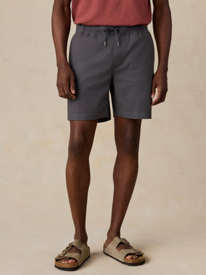 Essential Drawstring Short - Graphite Tide