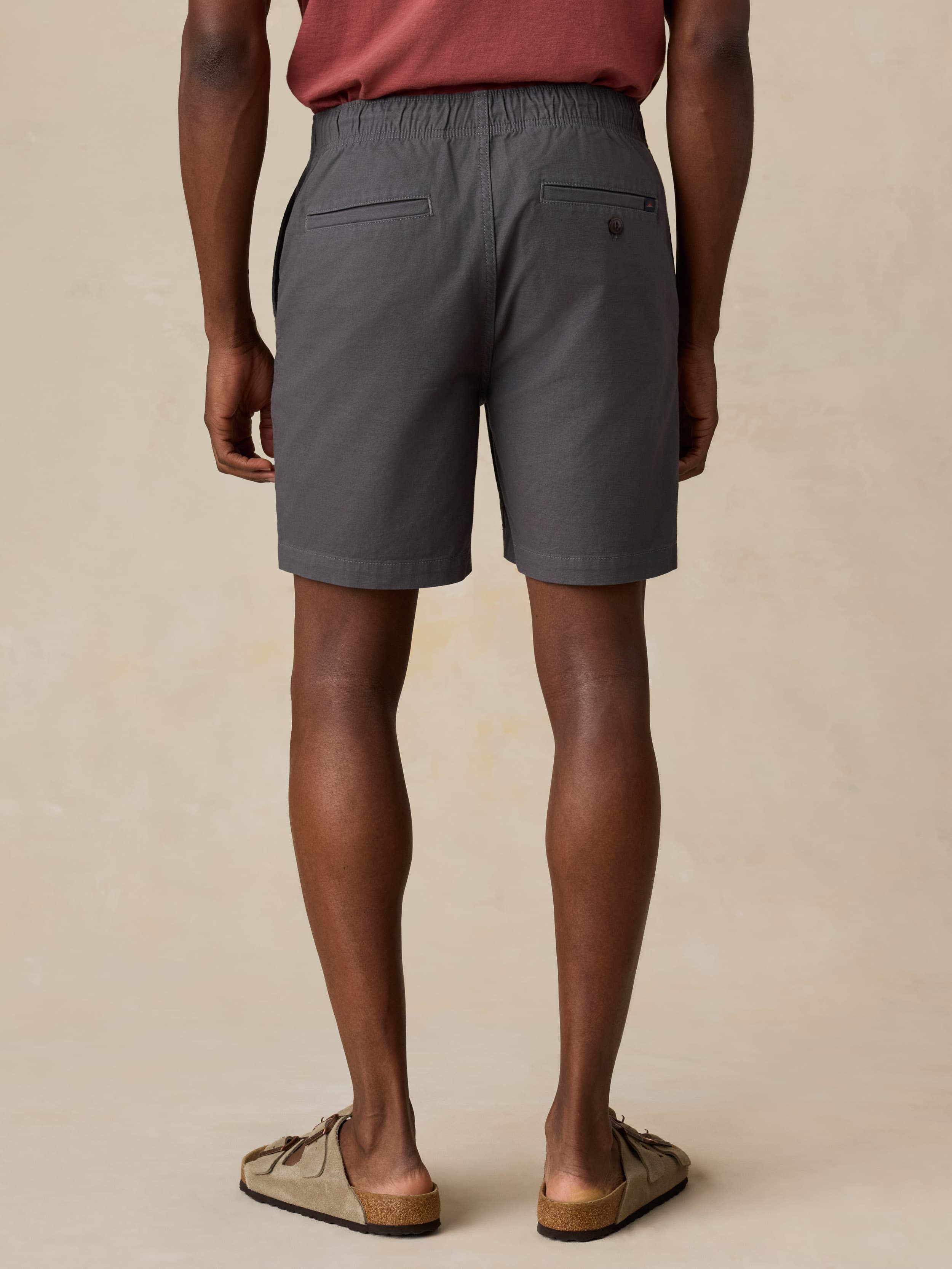  | Essential Drawstring Short - Graphite Tide | Faherty Brand