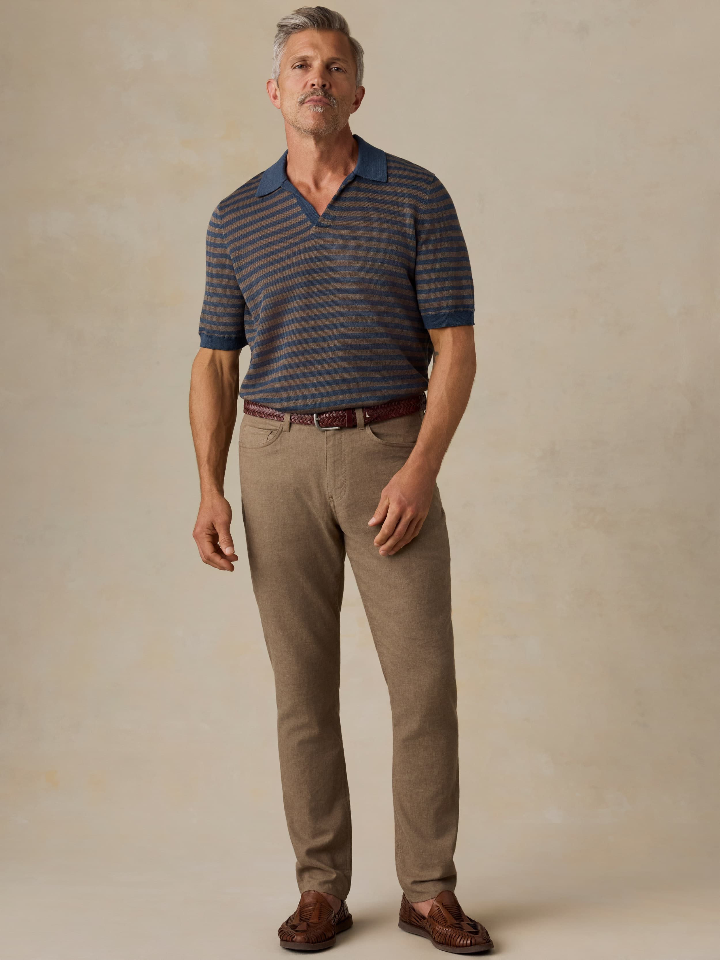 Movement Linen 5-Pocket Pant - Island Shores | Faherty Brand