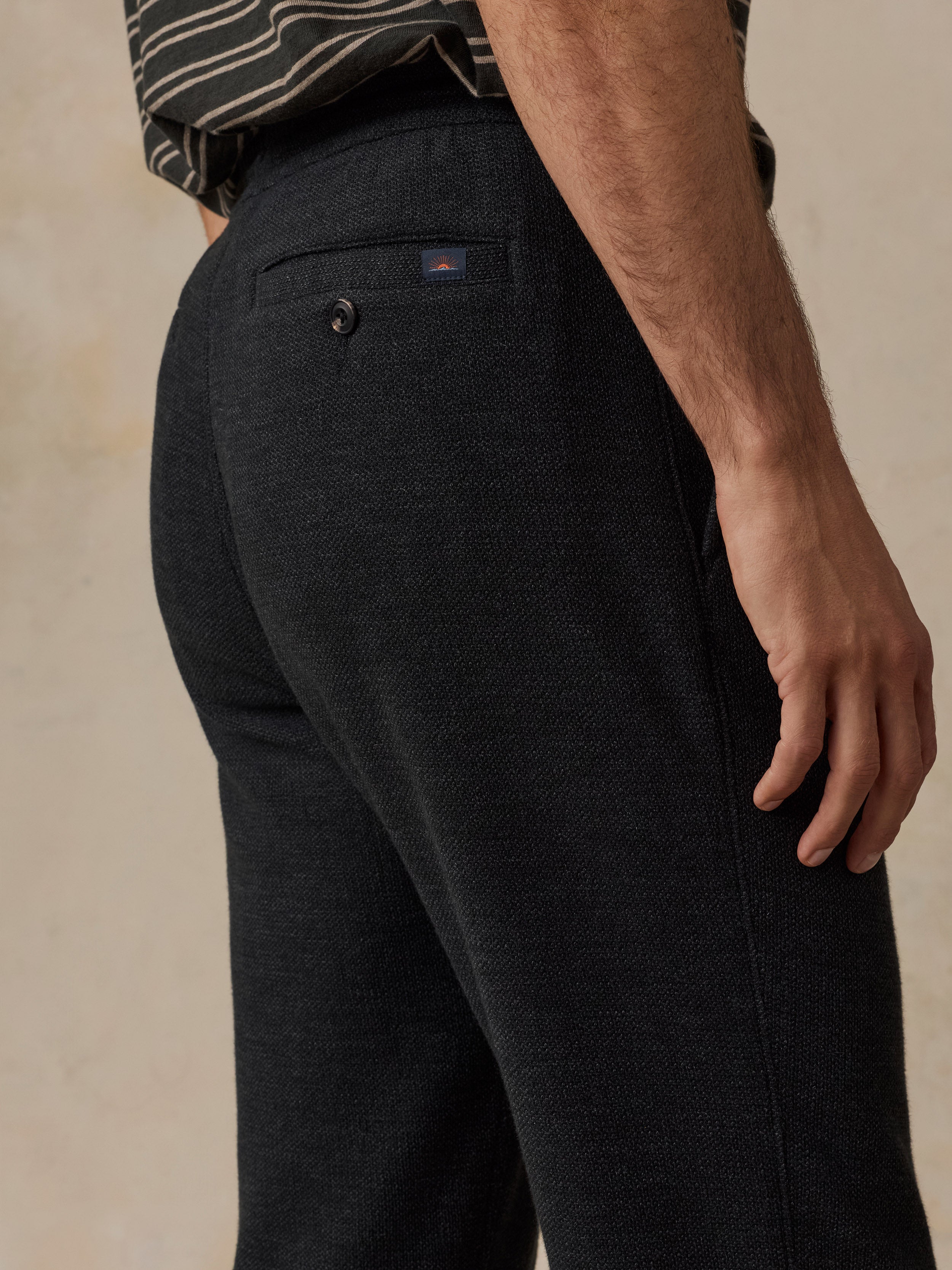 Highland Knit Pant - Ridge Black