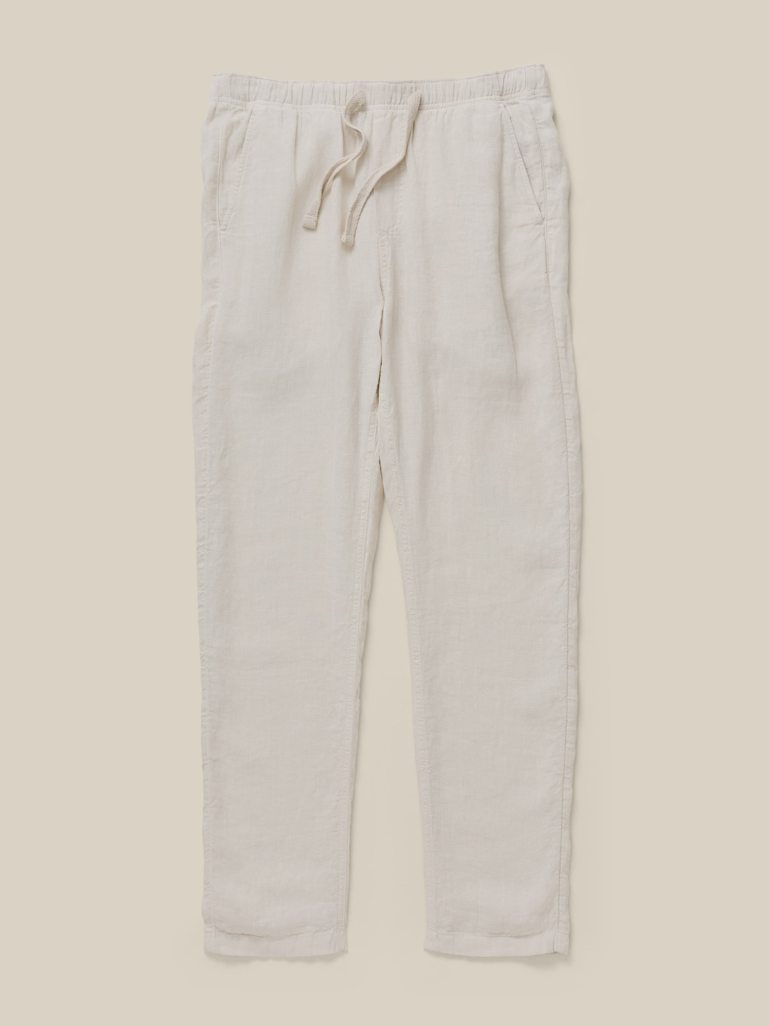  | Linen Drawstring Pant - Weathered Sand | Faherty Brand