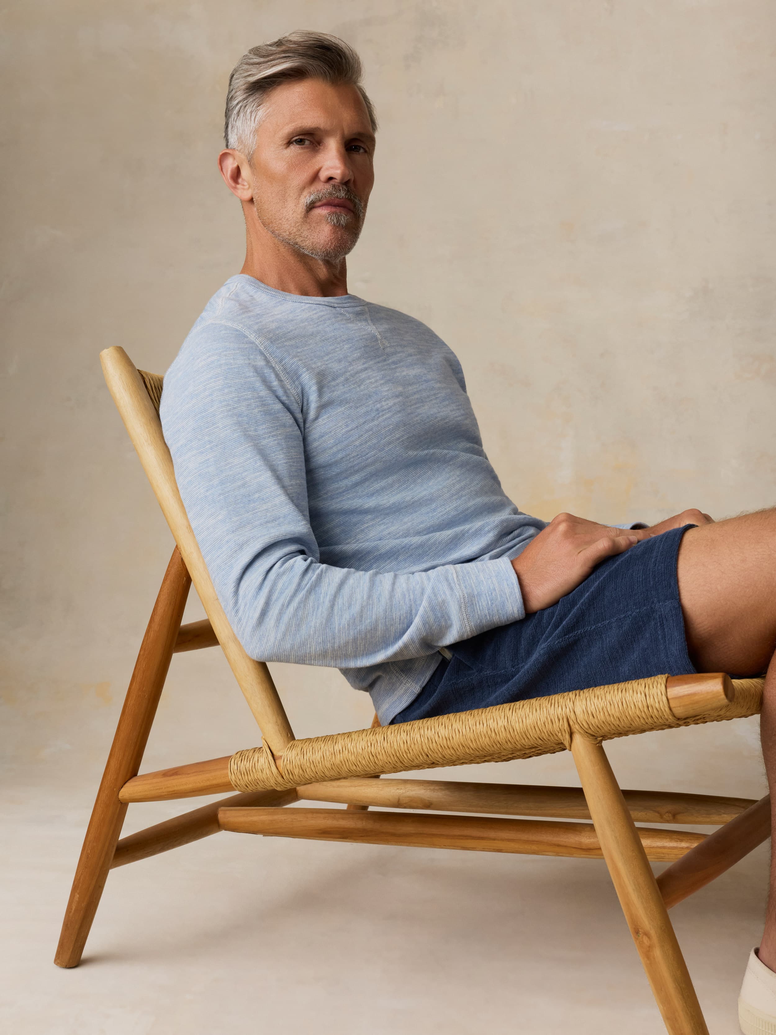 Cabana Towel Terry Sweatshort - Deep Navy | Faherty Brand