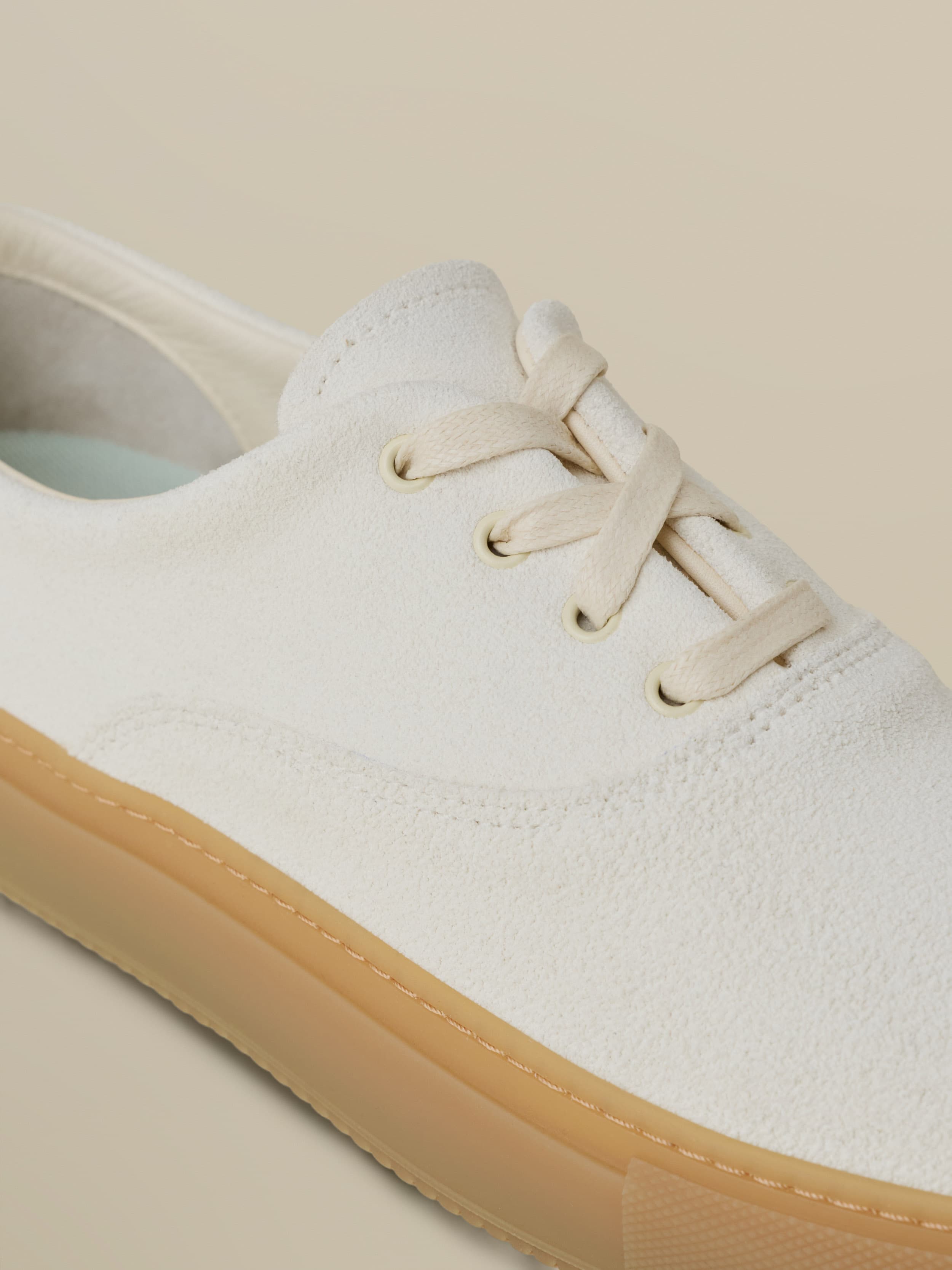  | Faherty X Opie Way Deck Sneaker - Off White | Faherty Brand