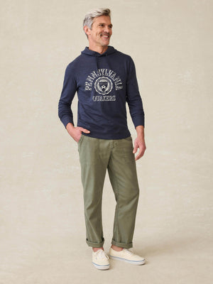 University of Pennsylvania Sunwashed Slub Hoodie - Blue Nights