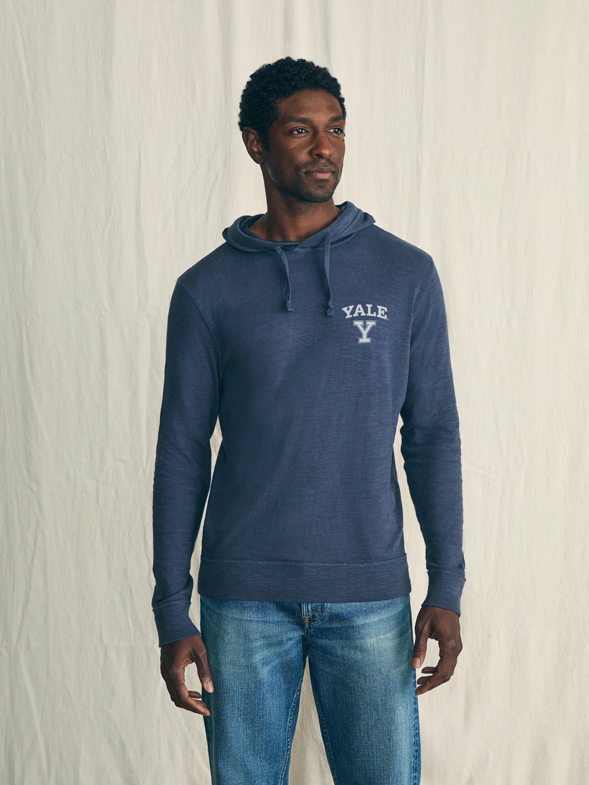 Sunwashed Slub Yale Logo Hoodie