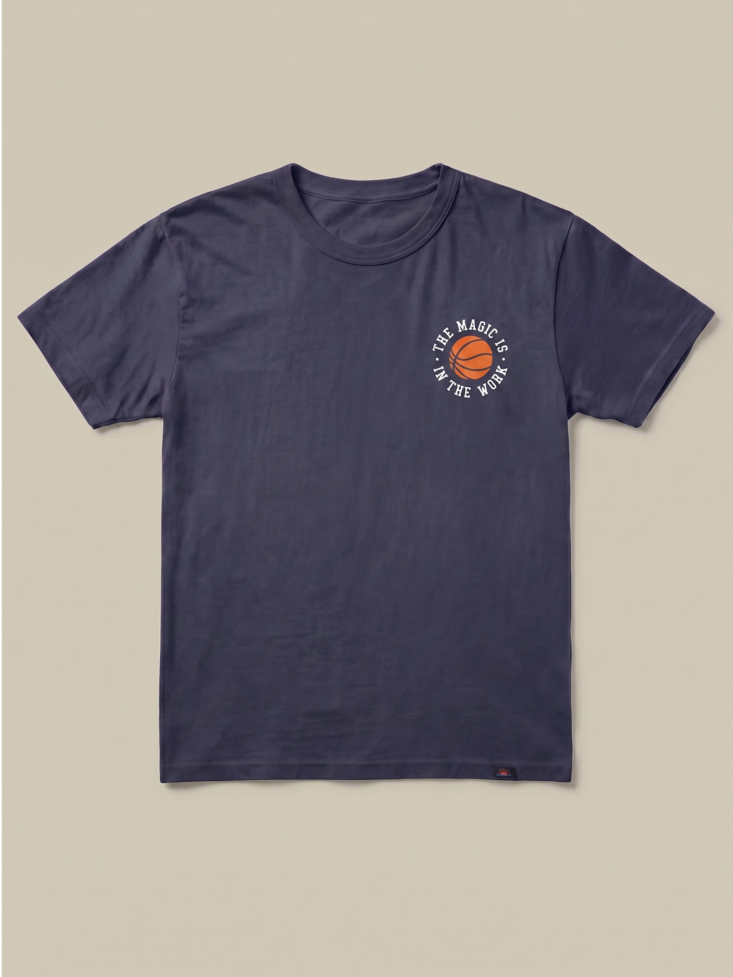 Jalen Brunson Sunwashed Tee - Dune Navy | Faherty Brand