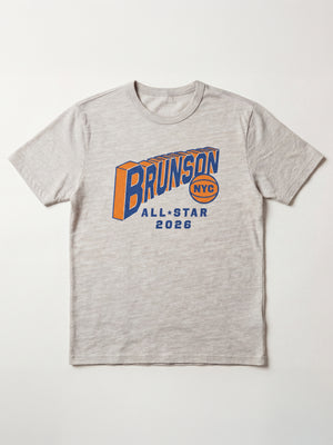 Jalen Brunson All-Star Weekend Sunwashed Tee - Island Dune Heather