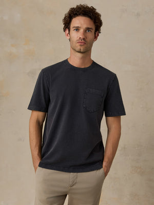 Short-Sleeve Recycled Cotton Tee - Ridge Black