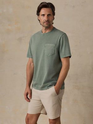 Short-Sleeve Recycled Cotton Tee - Terrain Olive