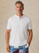 Short-Sleeve Breeze Henley - White - XS