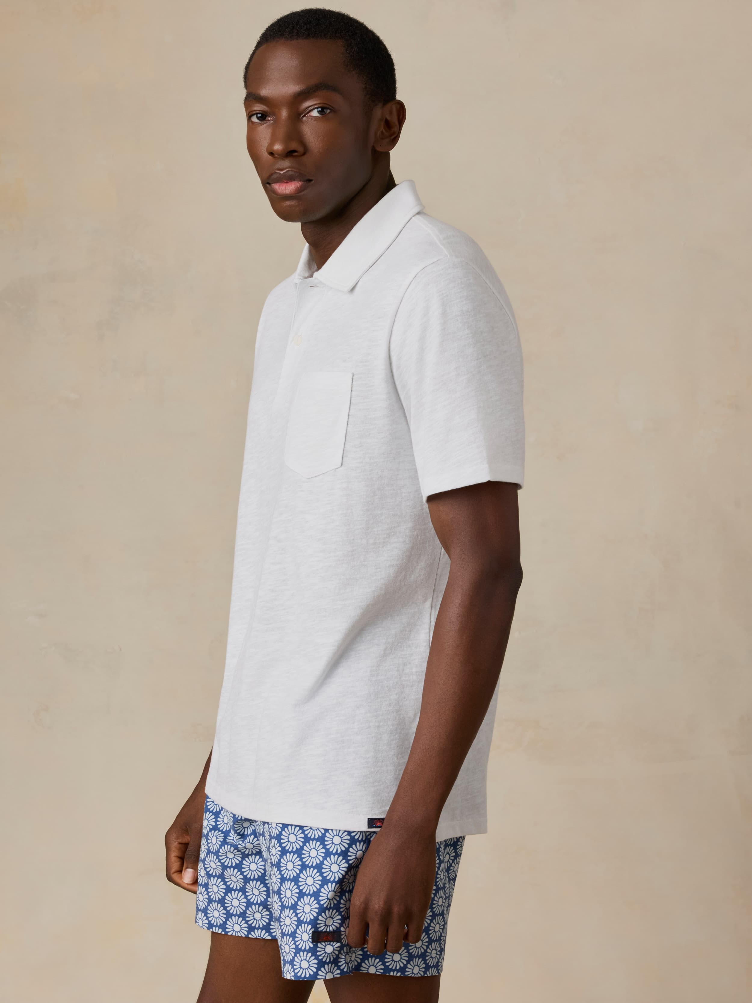 Short-Sleeve Breeze Polo - White | Faherty Brand