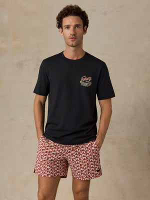 Sunwashed Regenerative Graphic Tee - Ridge Black