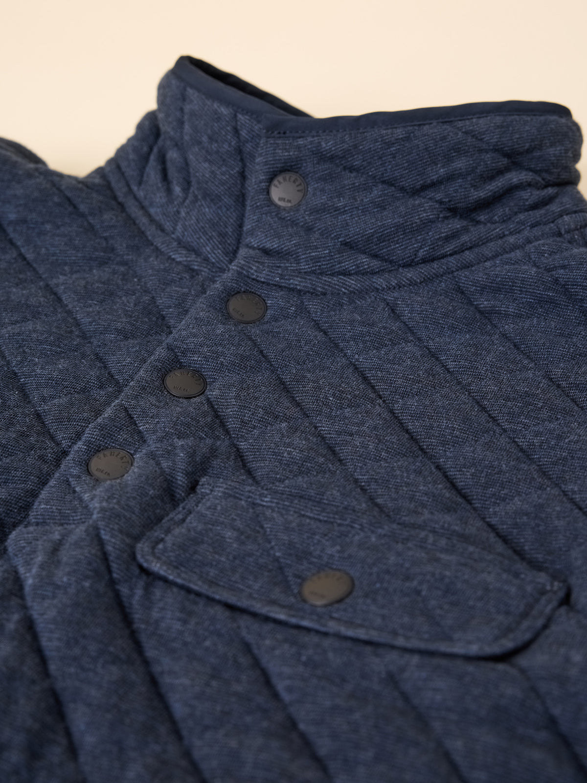 Epic Quilted Fleece Pullover - Navy Melange, image 8 of 8