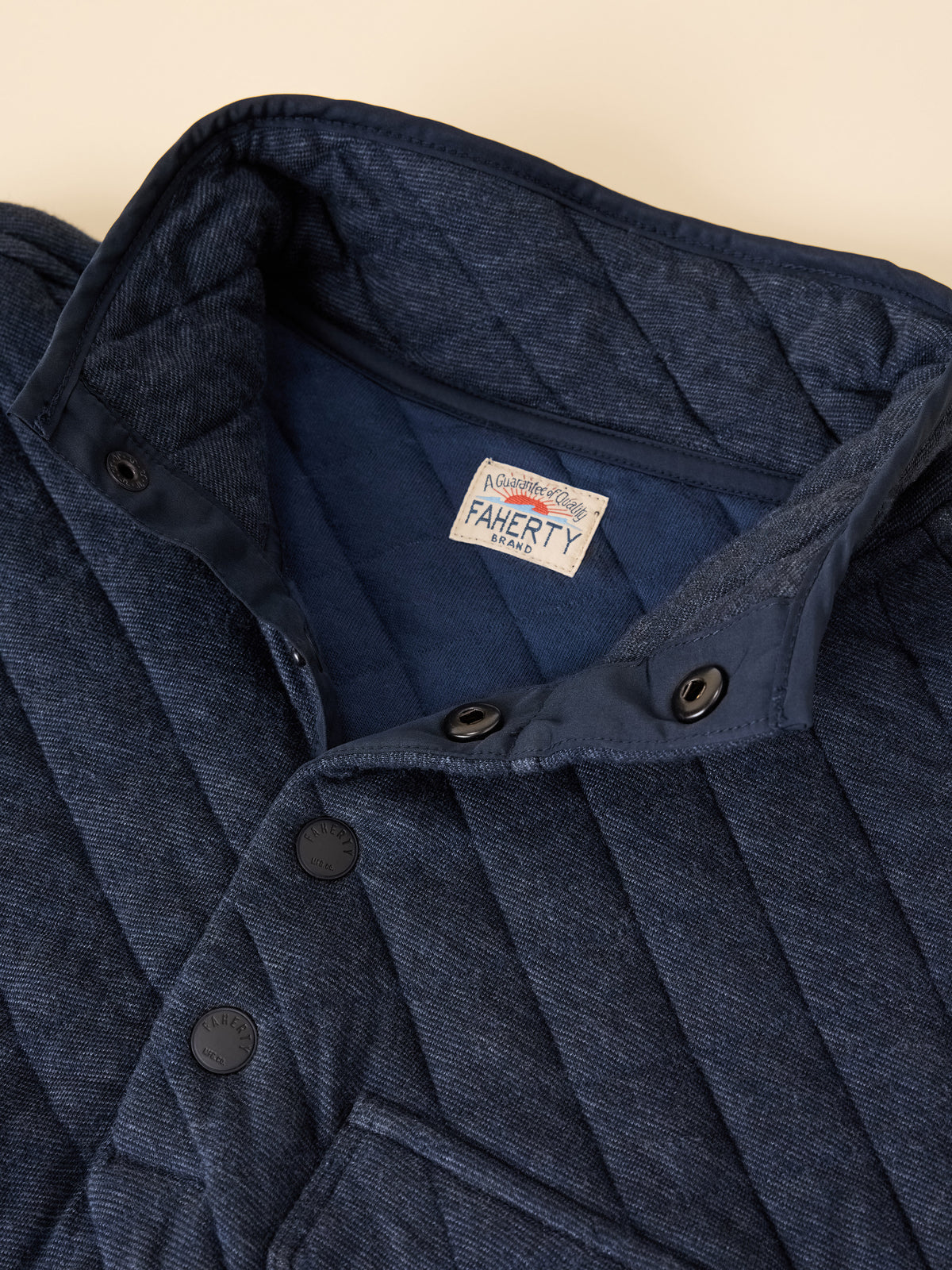 Epic Quilted Fleece Pullover - Navy Melange, image 6 of 8