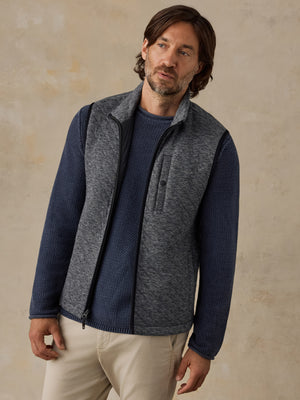Epic Quilted Fleece Vest - Graphite Cloud Heather