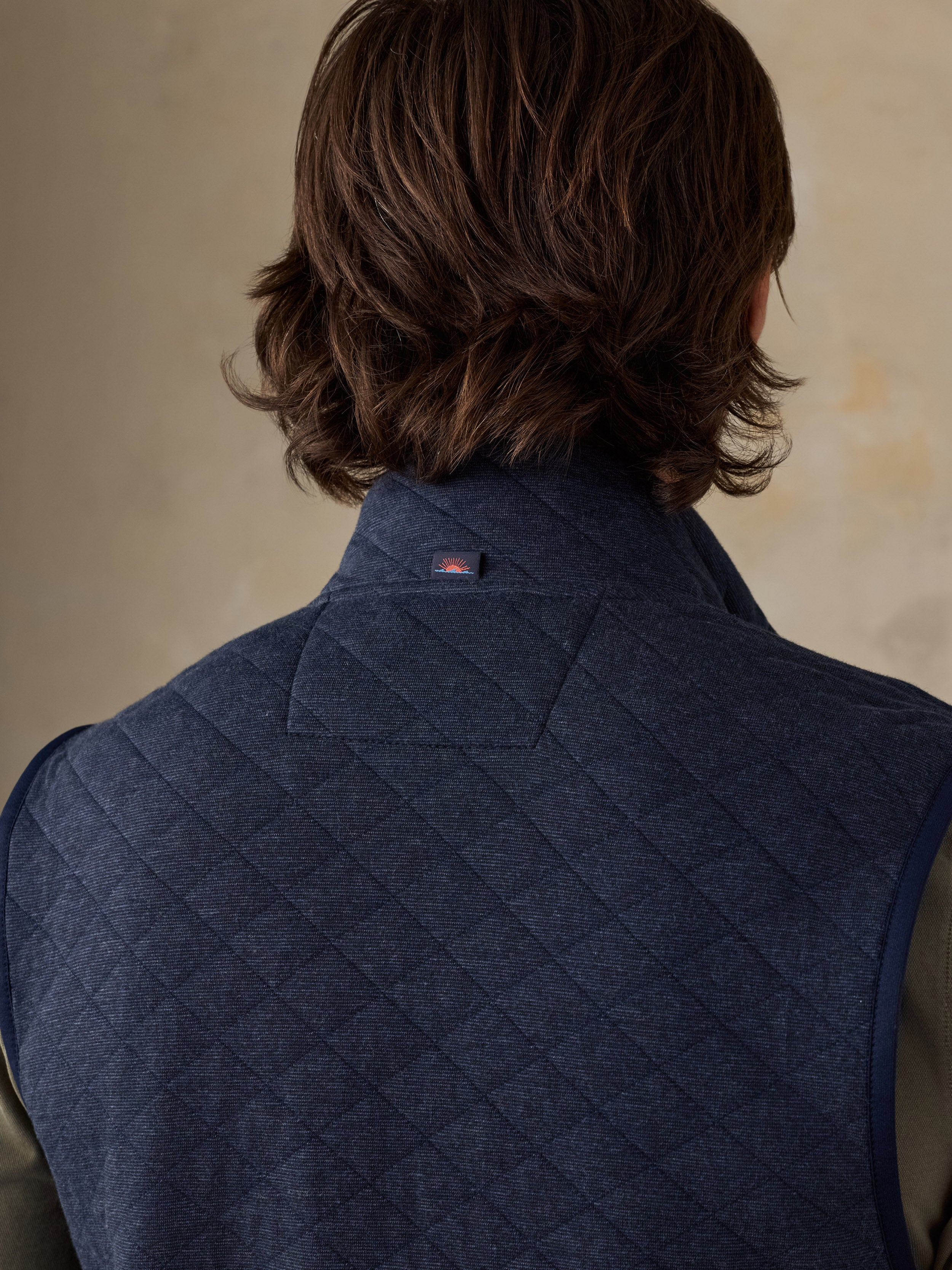 Epic Quilted Fleece Vest - Navy Melange | Faherty Brand